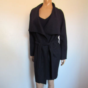 ZARA Wool Blend Draped Belted Wrap Cardigan ~NWT~